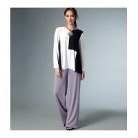 Vogue Ladies Easy Sewing Pattern 9067 Loose Fitting Tops & Pants