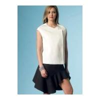 Vogue Ladies Easy Sewing Pattern 1450 Loose Fit Top & Flounce Skirt