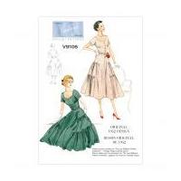 Vogue Ladies Sewing Pattern 9106 Original 1952 Vintage Dress Design