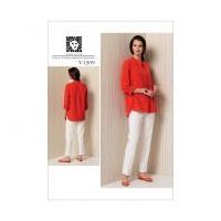 Vogue Ladies Sewing Pattern 1509 Banded Tunic with Yoke & Tapered Pants