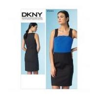 vogue ladies sewing pattern 1444 strappy dress with asymmetric necklin ...