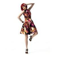 Vogue Ladies Sewing Pattern 1348 Dress with Princess Seam Pleats