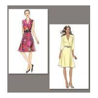 vogue ladies easy sewing pattern 8646 wrap dress with cup sizes