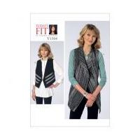 vogue ladies easy sewing pattern 1504 lined shawl collar waistcoats