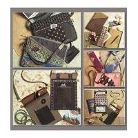 Vogue Accessories Easy Sewing Pattern 8407 Bags, Eyeglass Case & Journal Cover