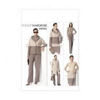 vogue ladies easy sewing pattern 9163 jacket skirt trouser pants
