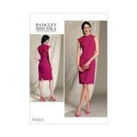 Vogue Ladies Easy Sewing Pattern 1513 Asymmetrical Draped Neck Dress