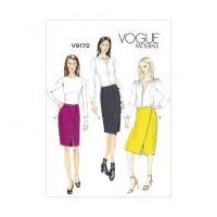 Vogue Ladies Sewing Pattern 9172 Side Wrap Skirts