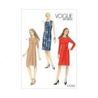 vogue ladies easy sewing pattern 9200 asymmetrical overlay dresses