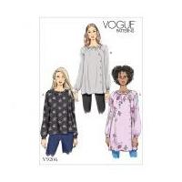 Vogue Ladies Easy Sewing Pattern 9206 Asymmetrical Tops & Tunics