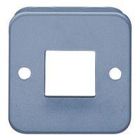 volex 10ax 2 way grey metal clad double switch faceplate