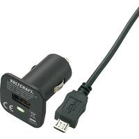 voltcraft cps 1000 microusb usb car charger with micro usb extensi