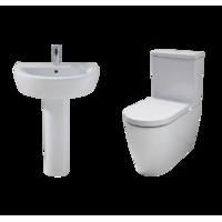 Vogue Full Pedestal Basin and Toilet Suite