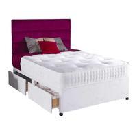 vogue repose diamond pocket 2000 divan set 4 drawer double