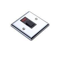 volex 20a double pole silver effect switch