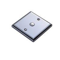 volex 1 way single iridium black single push light switch