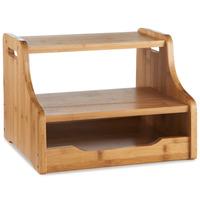 VonHaus Small Bamboo Double Step Stool