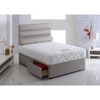 vogue harmony 800 pocket spring fabric divan bed with encapsulation su ...