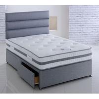 vogue memory supreme 1500 pocket springs fabric divan bed