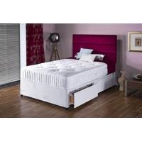 Vogue Summer and Winter Silver 800 Pocket Springs Fabric Divan Bed