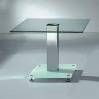VO1 Clear Glass Lamp Table