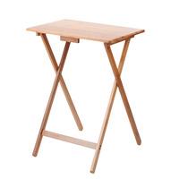 VonHaus Bamboo Single Folding Snack Tray / Laptop Table
