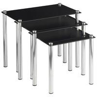 VonHaus Nest of 3 Modern Stacking Tables