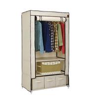 VonHaus Canvas Effect Wardrobe