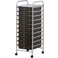 VonHaus 10 Drawer Trolley - Black