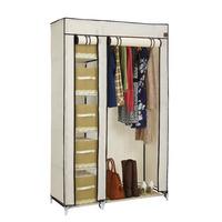 VonHaus Beige Canvas Effect Wardrobe