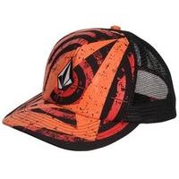 volcom printed stone cheese mesh cap red