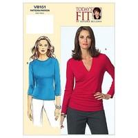 Vogue Patterns V8151 Size A-B-C Misses\' Top