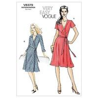 Vogue Patterns V8379 Size BB 8-10-12-14 Misses\' Dress