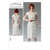 vogue patterns v1350 size e5 14 16 18 20 22 misses misses petite dress ...