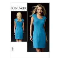 vogue patterns v1360 size b5 8 10 12 14 16 misses dress pack of 1 whit ...