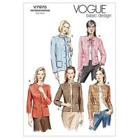 Vogue Patterns V7975 Size A 6-8-10 Misses\' Petite Jacket