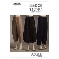 vogue patterns v8499 size ee 14 16 18 20 misses skirt and pants