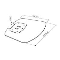 VOGELS PFF 7020 7327024 Floor plate - Large Silver Silver - (TV & Audio > AV Mounting Kits)