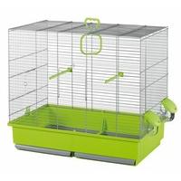 Voltrega Vidal Bird Cage in with Green Base, 58½ x 36 x 51½ cm, Large, Grey