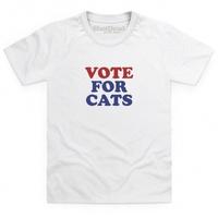 Vote For Cats Kid\'s T Shirt