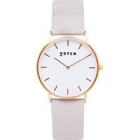votch classic collection vegan leather watch gold