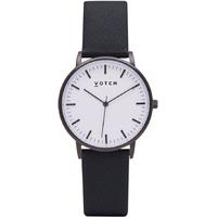 votch new collection vegan leather watch black