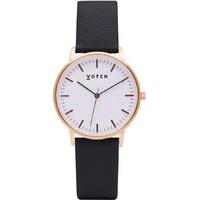 votch new collection vegan leather watch black rose gold