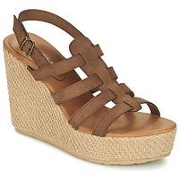 volcom high society sndl womens sandals in brown