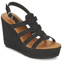 volcom high society sndl womens sandals in black