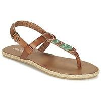 volcom trails sndl womens sandals in brown