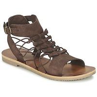 volcom caged bird sndl womens sandals in brown