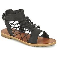 volcom caged bird sndl womens sandals in black