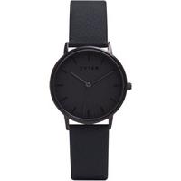 votch new collection vegan leather watch all black