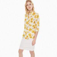 Voile Island Flower Shirt - Mango